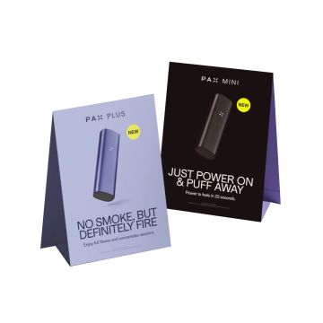 Carte de tente promotionnelle - PAX Plus et PAX Mini